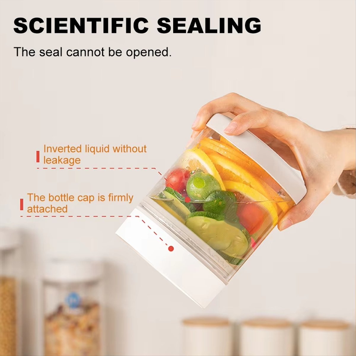 Food Storage Glass Containers Large - TOP RATED~ Vacuum Glass Jar for
