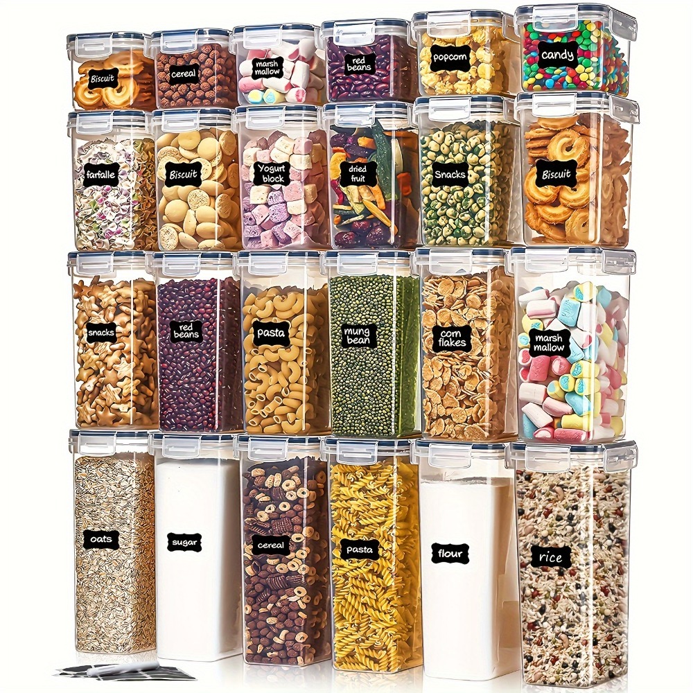 Food Storage Ideas - 24Pcs Food Storage Containers 12 Boxes