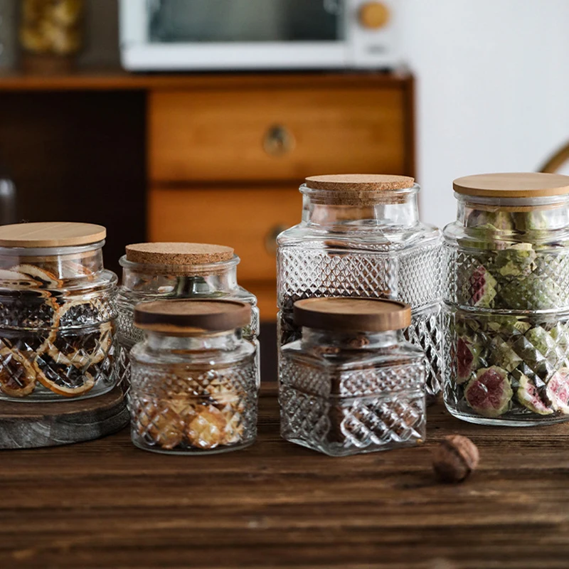Food Storage Glass Containers Large - Large Capacity Glass Sealed Jar with