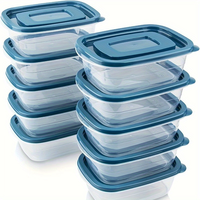 Food Storage Jar Set - A Set of 6 Transparent Stackable