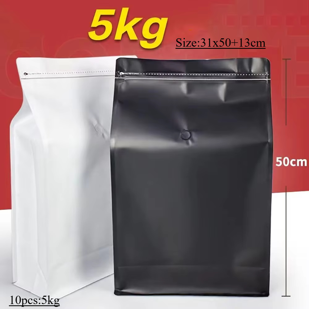 Food Storage Aluminum - 10pcs 5kg Ziplock Coffee Bean Powder