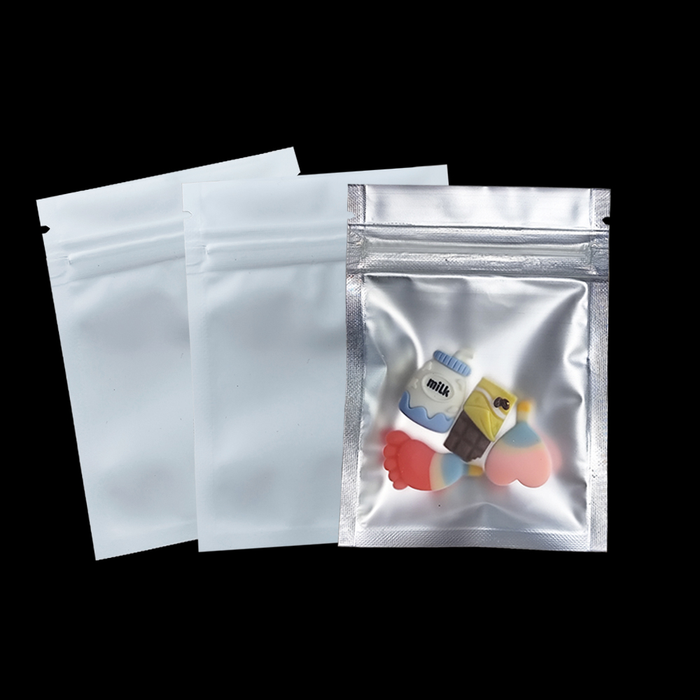Food Storage Aluminum - 100pcs/lot Matte Clear Zip Lock Plastic