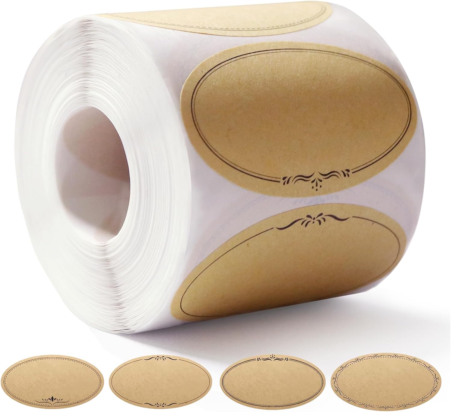 Food Storage Jar Labels - 500 Pcs Mason Jar Labels 2.5