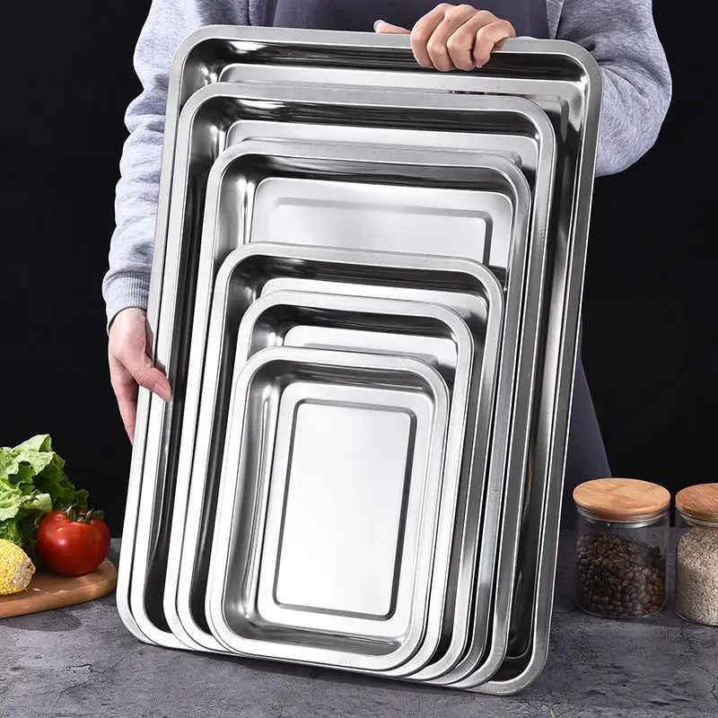 Food Storage For Restaurant - Stainless Steel Barbecue Tea Storage Serving