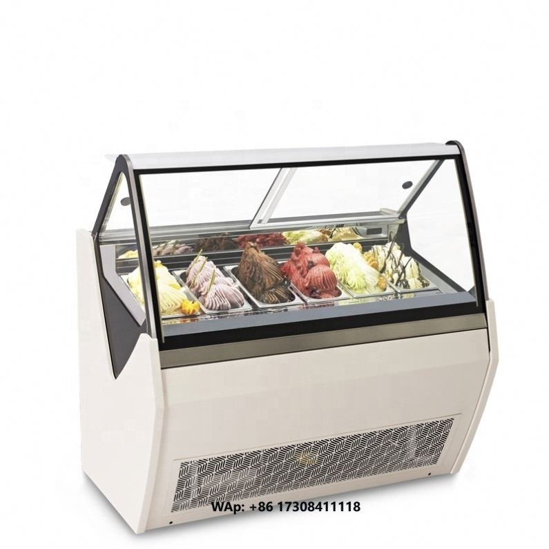 Food Storage Glass - Immersive Glass Door Chest Display Freezer