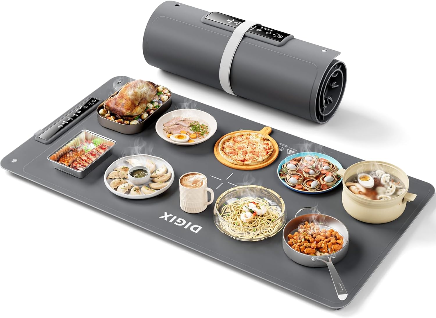 Portable Food Warmer - XXL 36x16in Food Warming Mat, 4