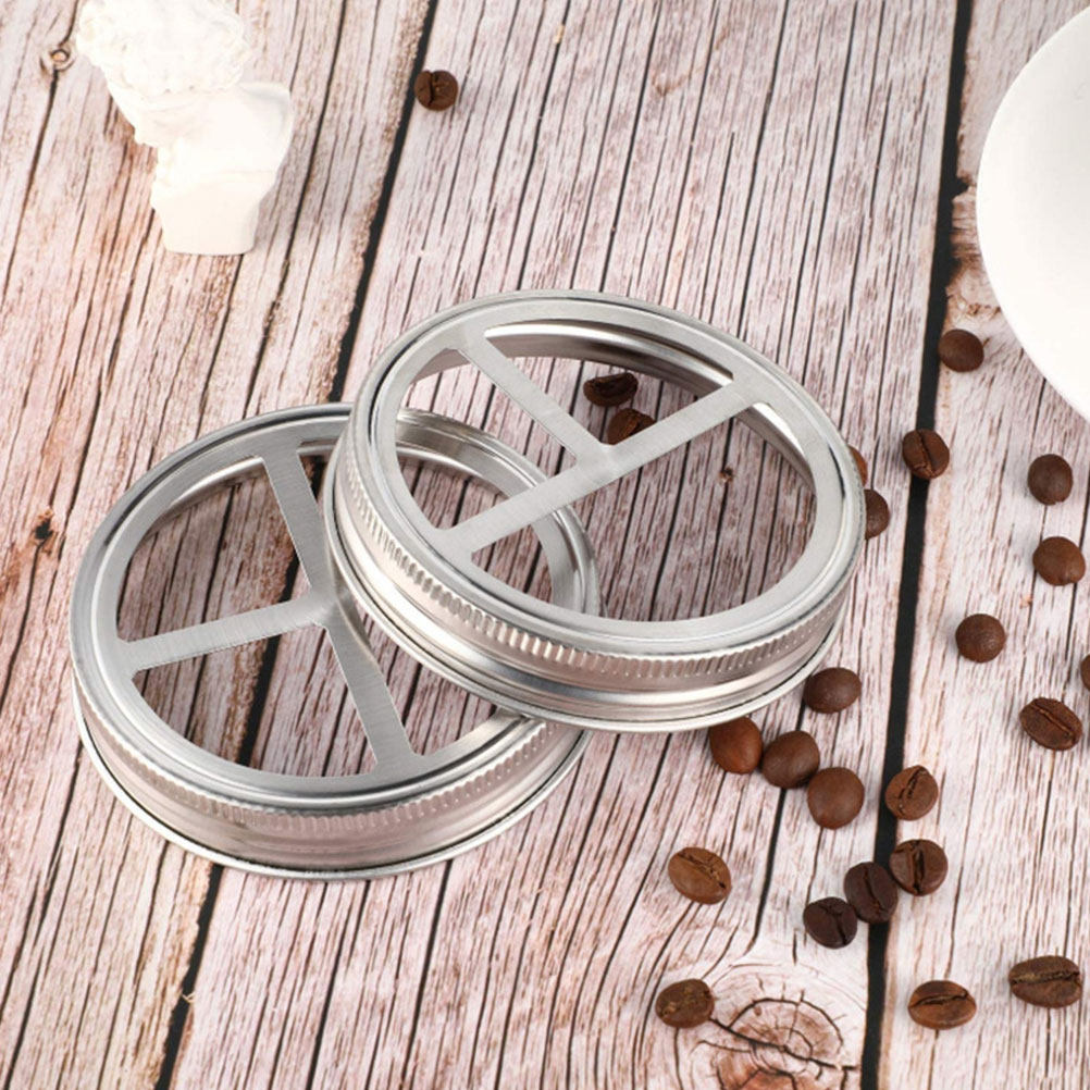 Mason Jar Wide Mouth - 3Pcs Mason Jar Toothbrush Lid Stainless