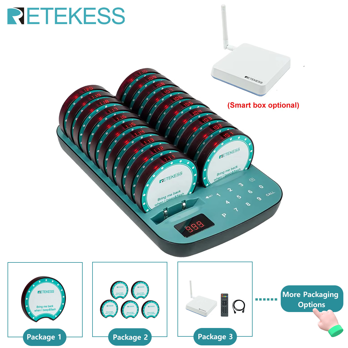 Food Storage For Restaurant - RETEKESS TD167F Restaurant Pager Calling System