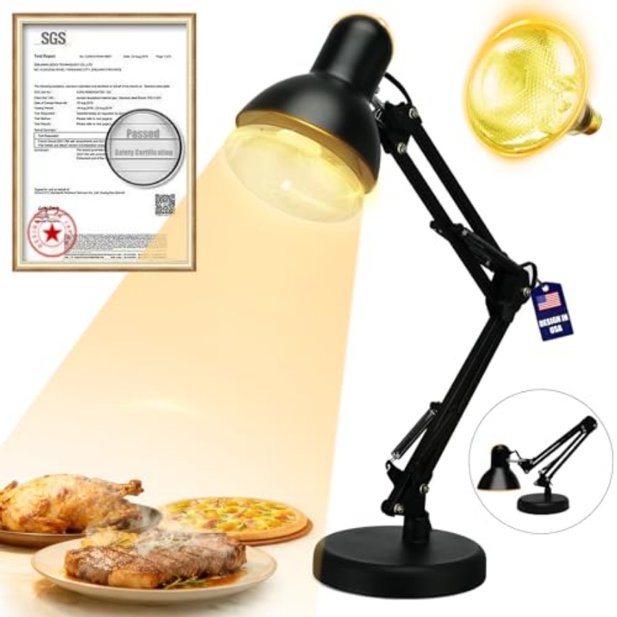 Portable Food Warmer - Portable Food Heat Lamp - [Foldable