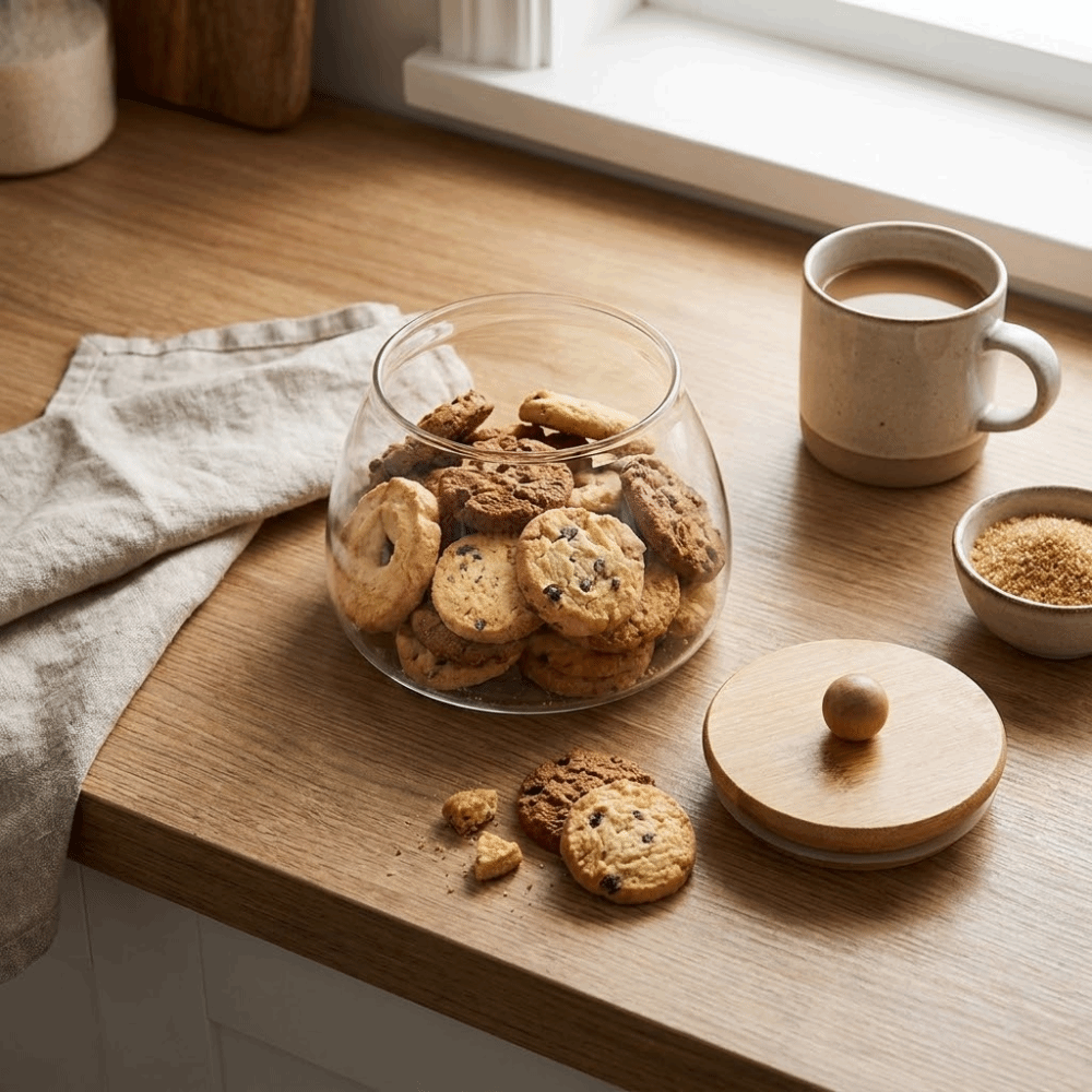 Food Storage Glass Containers Large - Transparent Airtight Glass Containers Large Capacity