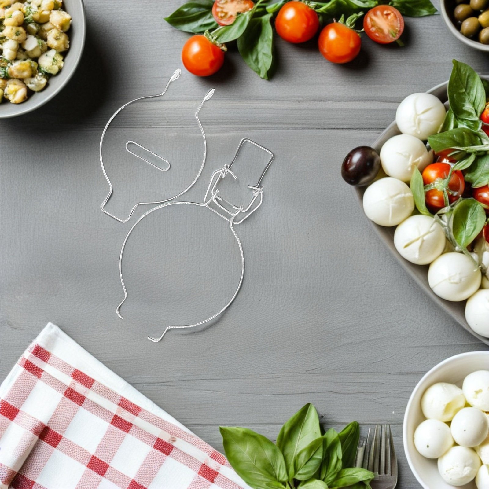 Food Storage With Lock - 4Pcs Stainless Steel Wire Lock Buckles