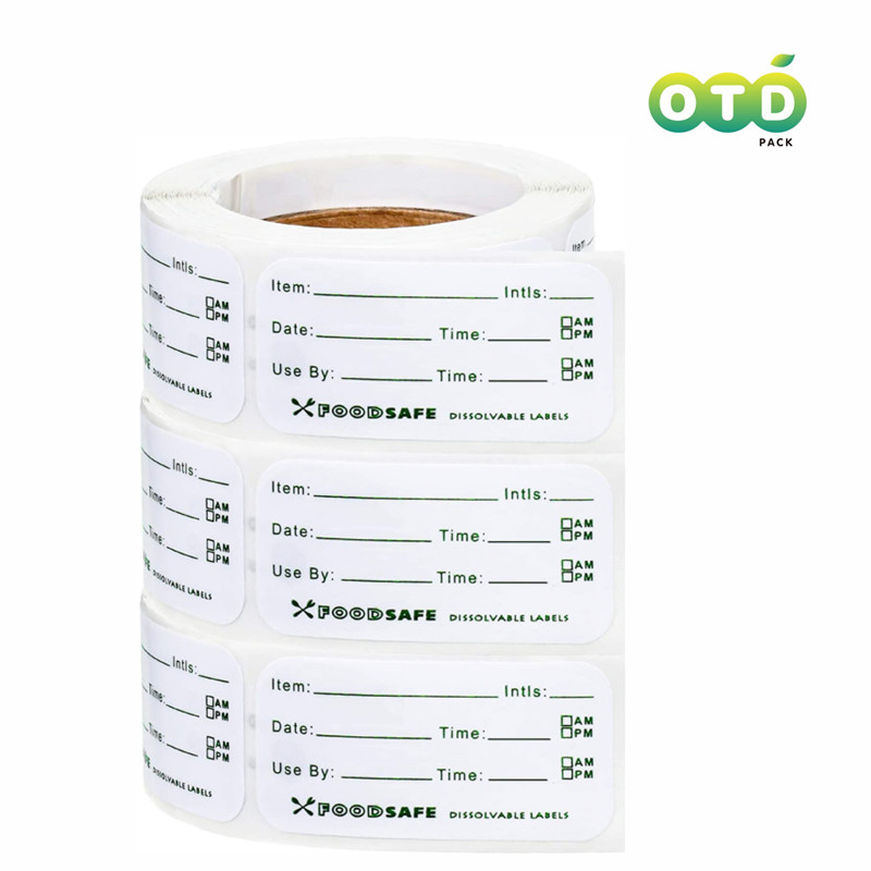 Food Storage For Restaurant - 300/pcs Food Storage Labels Adhesive Removable