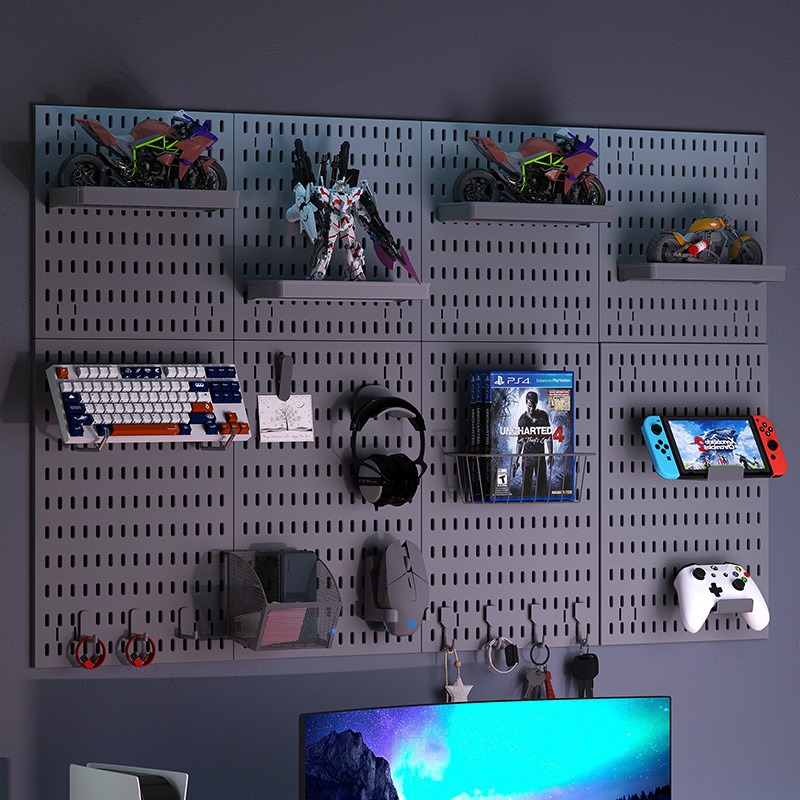 Food Storage For Room - Non Drill Wall Mounted Storage Pegboard