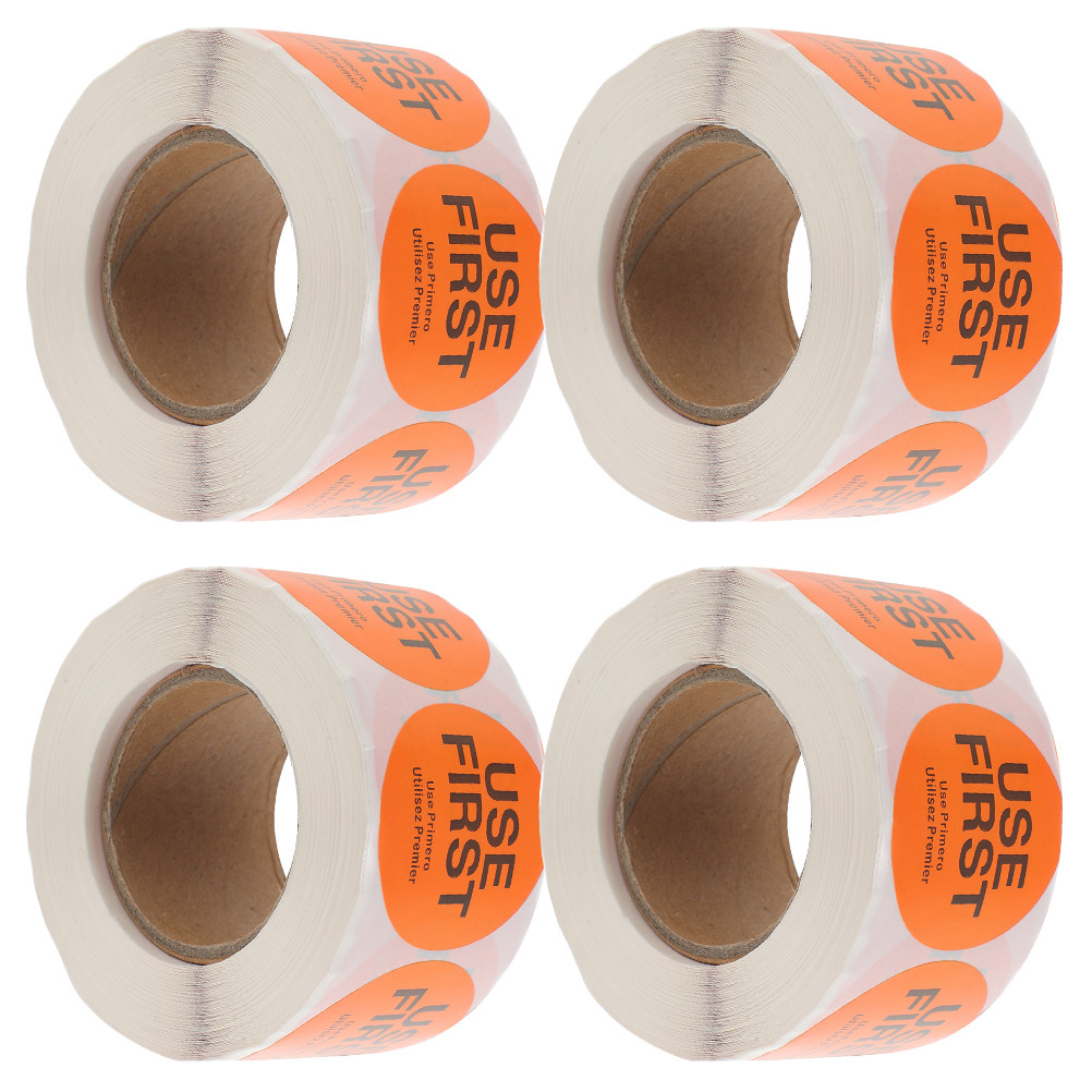 Food Storage For Restaurant - 4 Rolls Use First Stickers Food