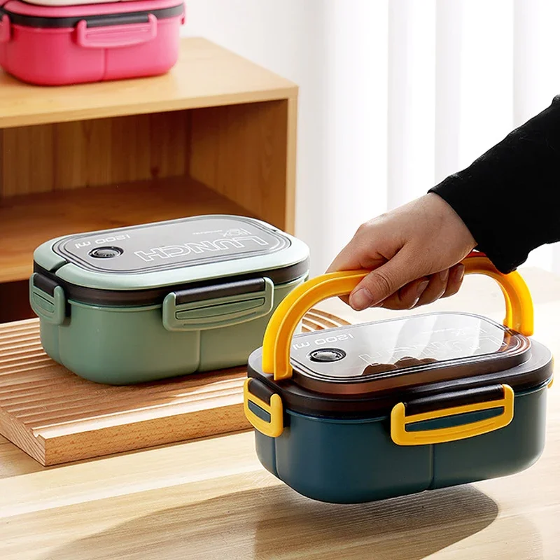 Food Storage Hot - Hot Single Double-layer Lunch Box Compartment
