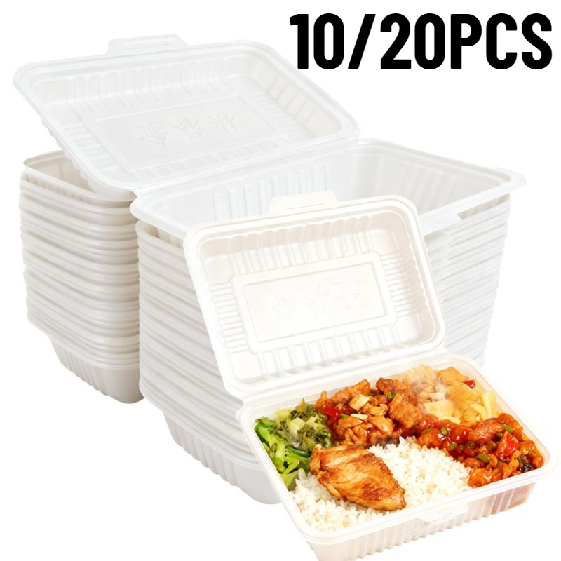 Food Storage For Restaurant - 10/20PCS Disposable Lunch Boxes Plastic Salads