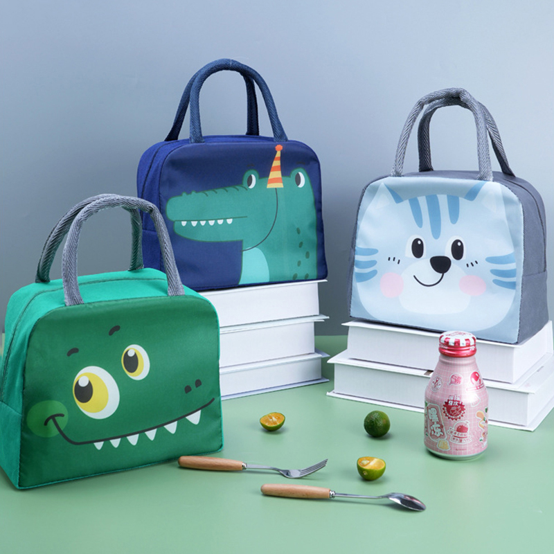 Food Storage Aluminum - Cartoon Cute Fresh Cooler Lunch Bag