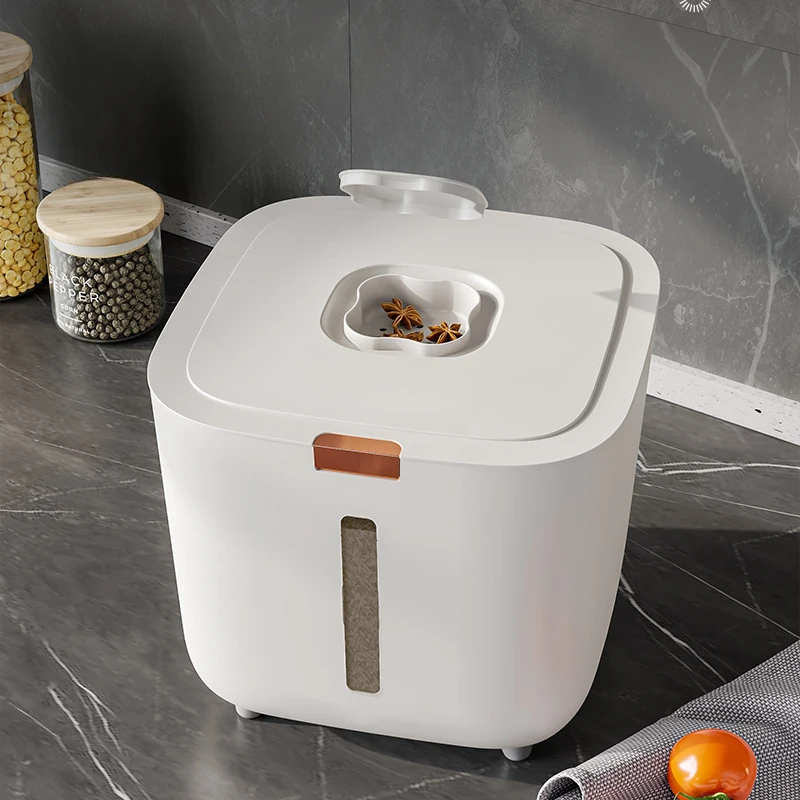 Food Storage Jar Set - 1PCS Thickened Moisture-Proof Rice Bucket with