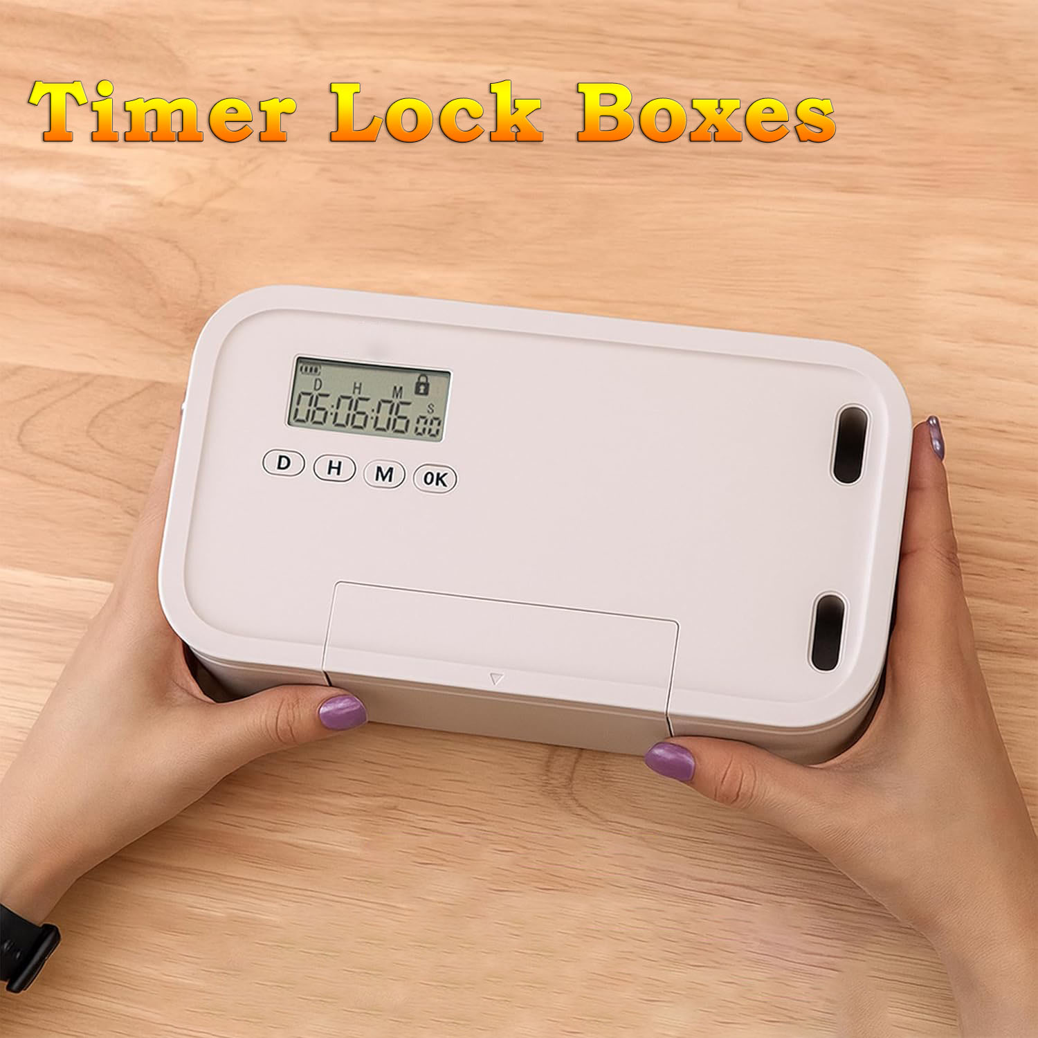 Food Storage Lock Box - Timed Lock Box with Timer Self-Control