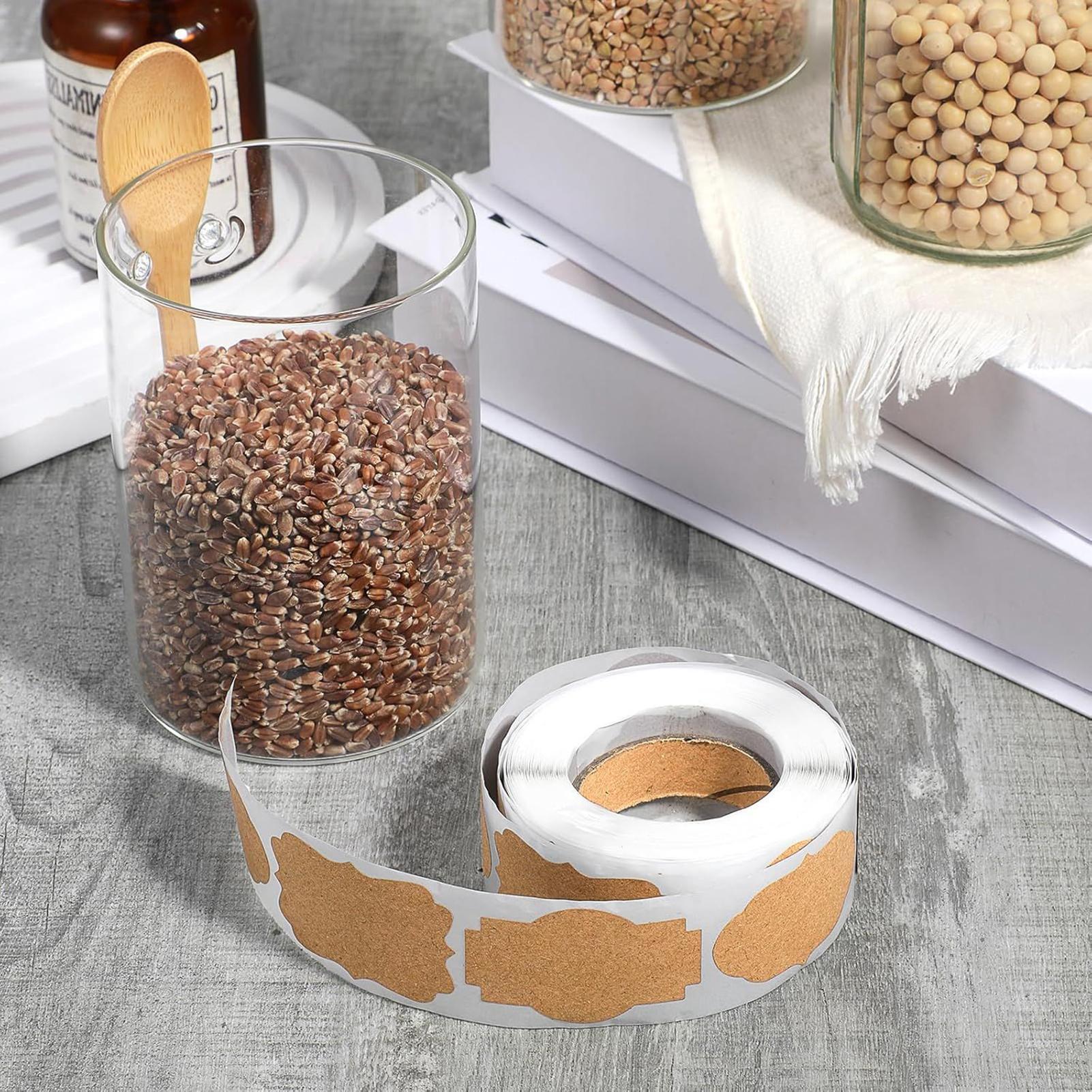 Craft Labels 300 Piece Writabl - огляд і ціна Food Storage Jar Labels