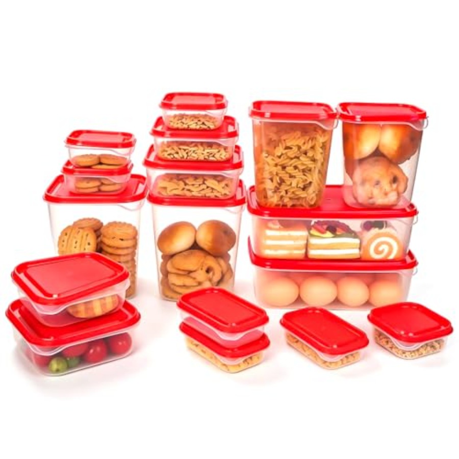 17Pcs Plastic Food Storage Set - огляд і ціна Food Storage Containers