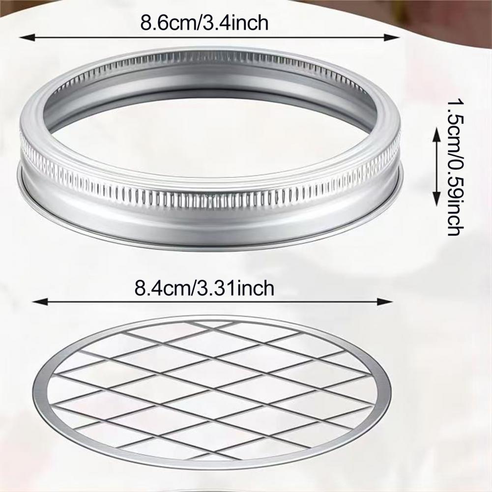 Metal Mason Flower Jar Insert  - огляд і ціна Mason Jar Wide Mouth
