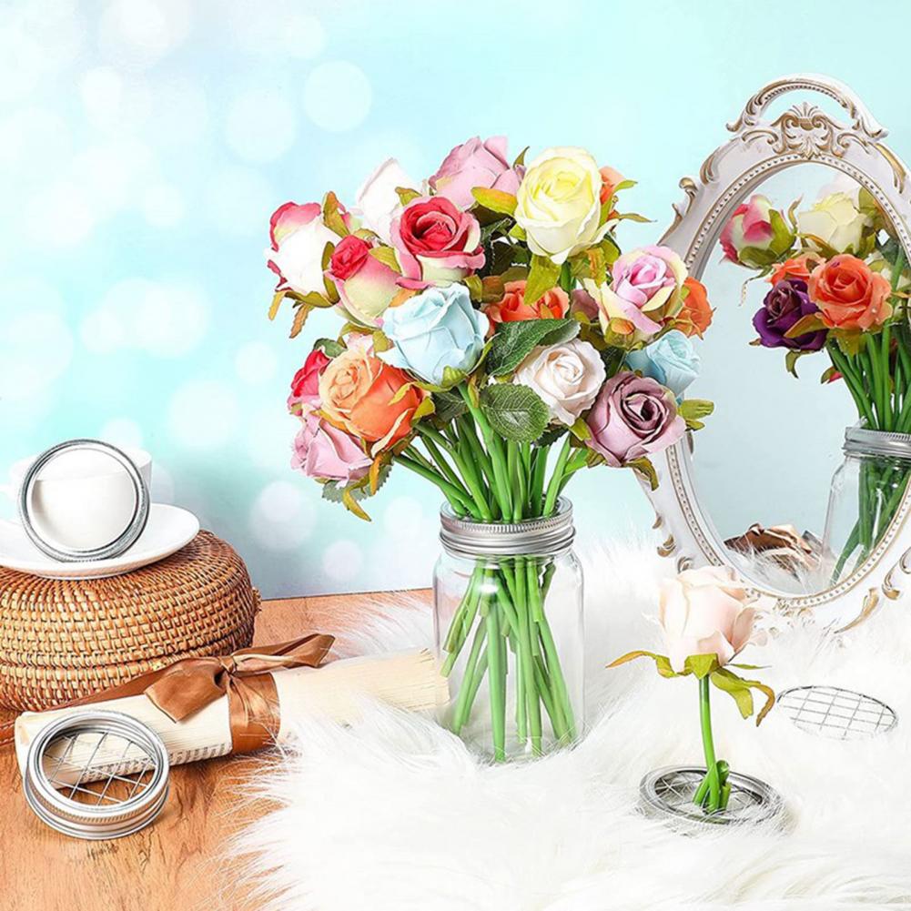Metal Mason Flower Jar Insert  - огляд і ціна Mason Jar Wide Mouth