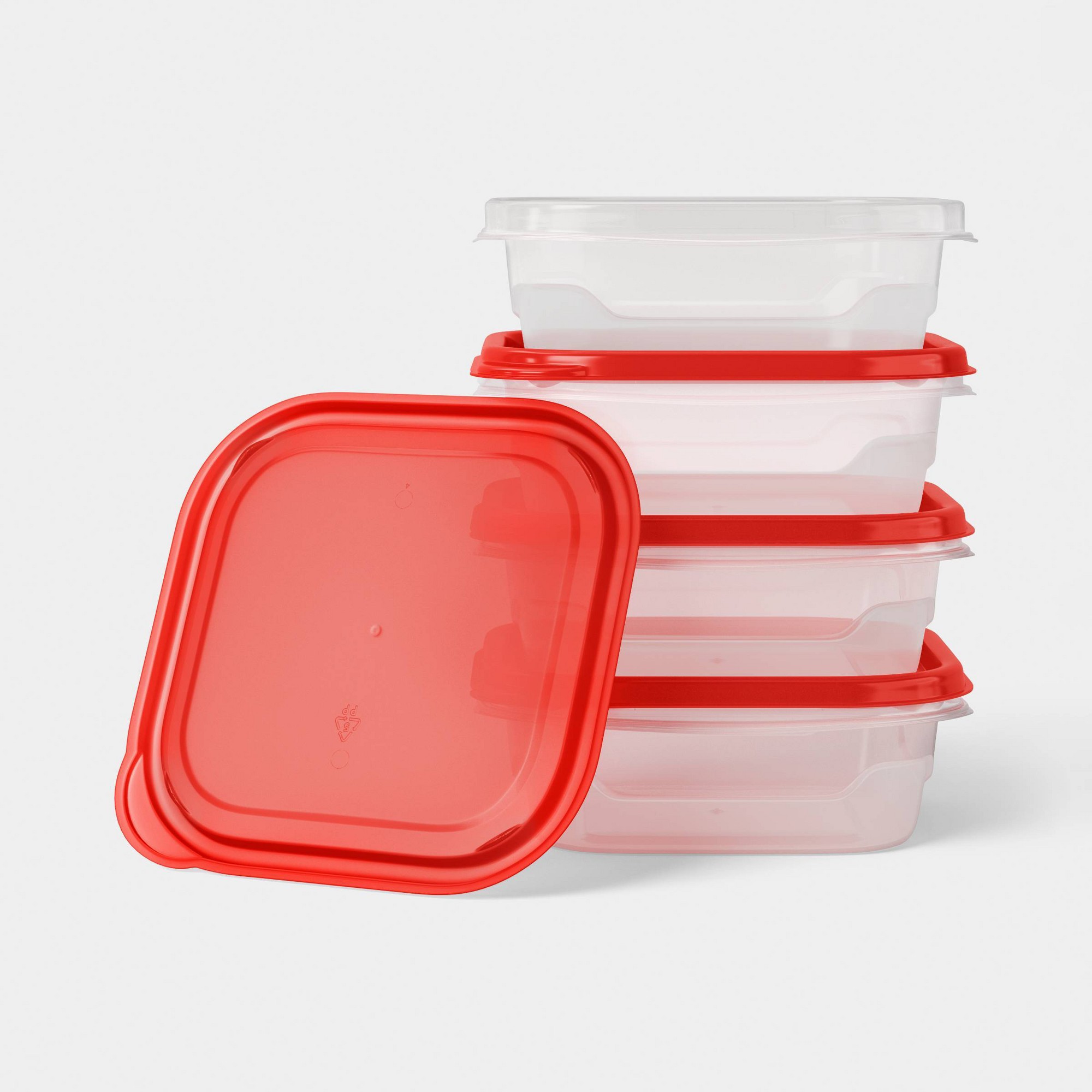 4ct Small Square Food Storage  - огляд і ціна Food Storage Square Containers