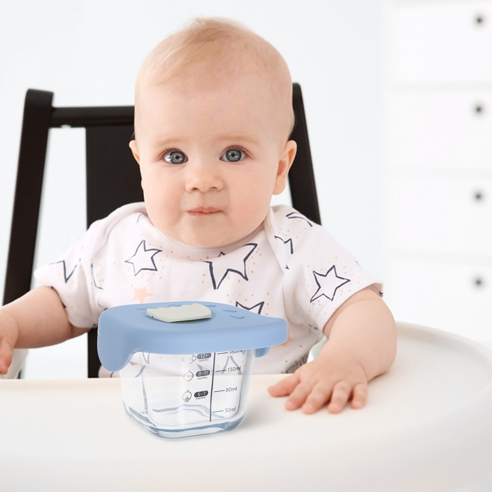 Glass Baby Feeding Bowl Clear  - огляд і ціна Food Storage Glass Containers Large