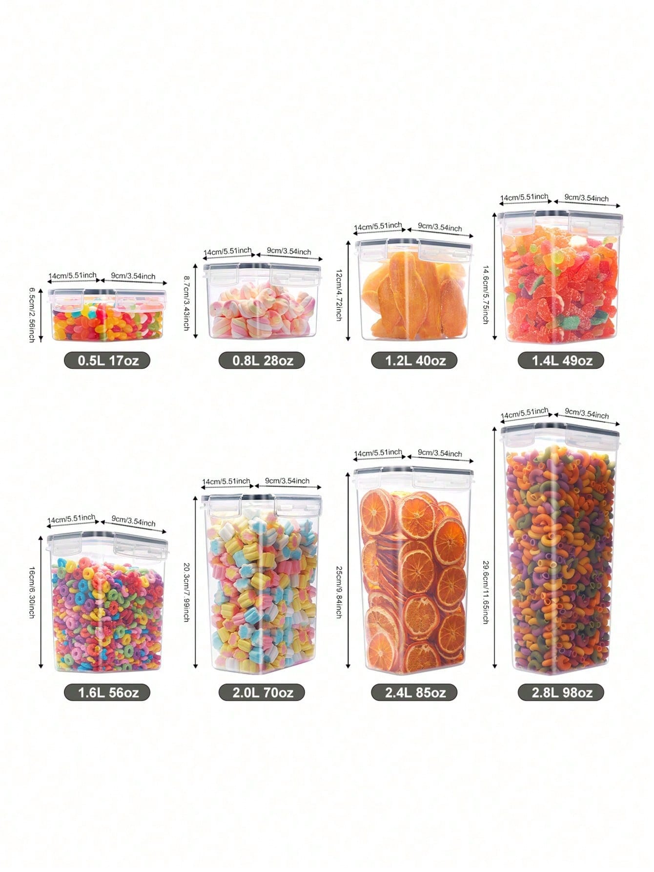 48pcs Airtight Food Storage Co - огляд і ціна Food Storage With Lock