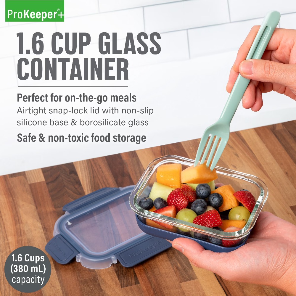 2 Pack 1.6 Cup Glass Food Stor - огляд і ціна Food Storage Containers Glass