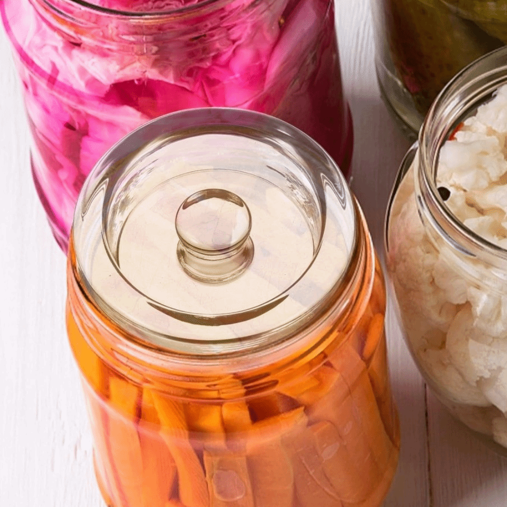 Fermented Glass Weights Clear  - огляд і ціна Mason Jar Wide Mouth