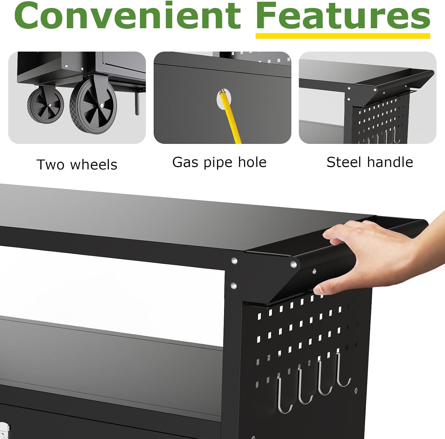 Outdoor Grill Cart Table With  - огляд і ціна Food Storage For Room