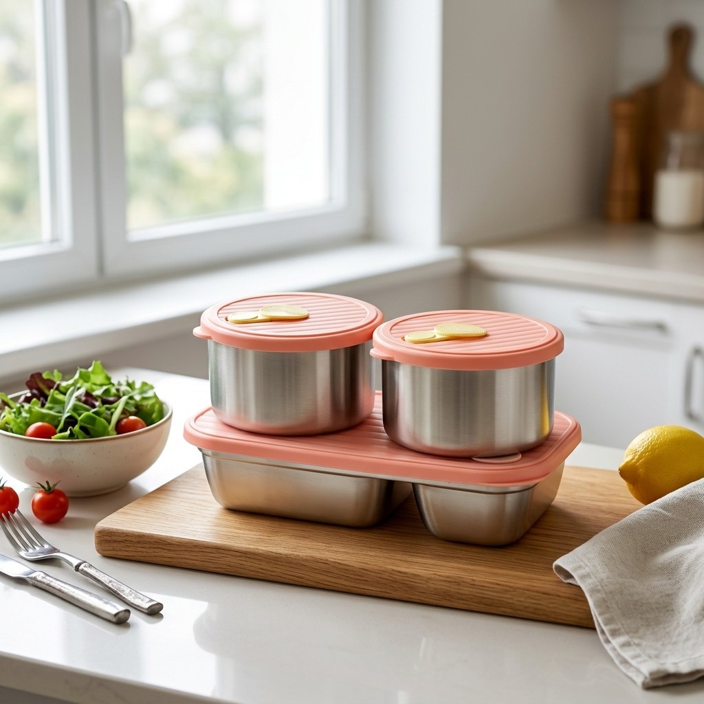 Microwave Safe 304 Stainless S - огляд і ціна Food Storage Jar Set