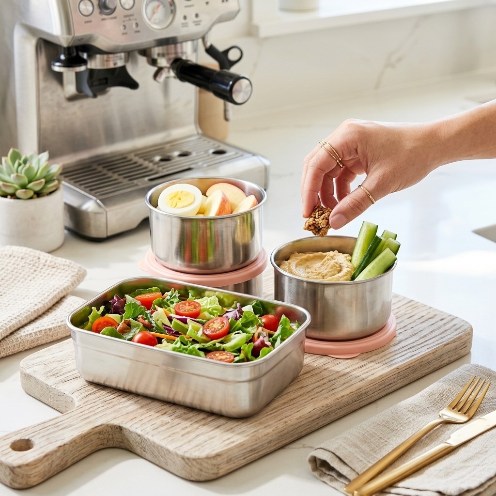 Microwave Safe 304 Stainless S - огляд і ціна Food Storage Jar Set