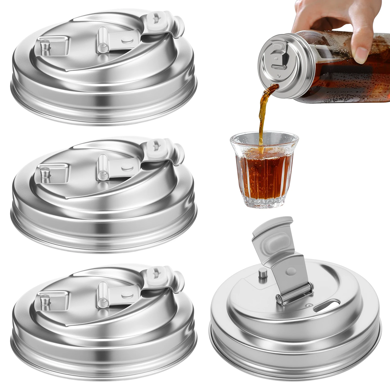 4 Pcs Regular Mouth Ball Mason - огляд і ціна Mason Jar Wide Mouth