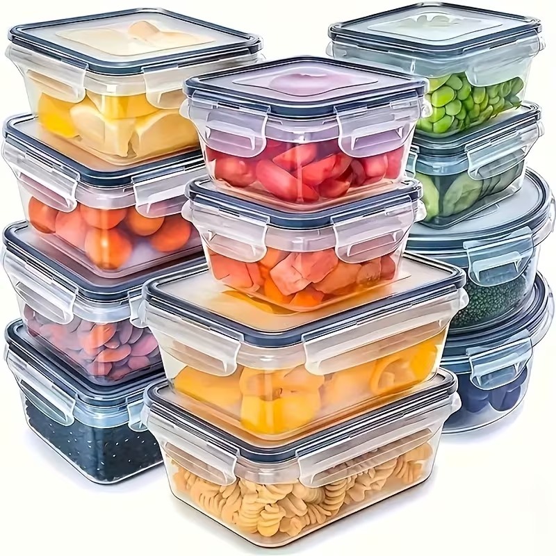 4-Piece Clear Food Storage Con - огляд і ціна Food Storage Ideas