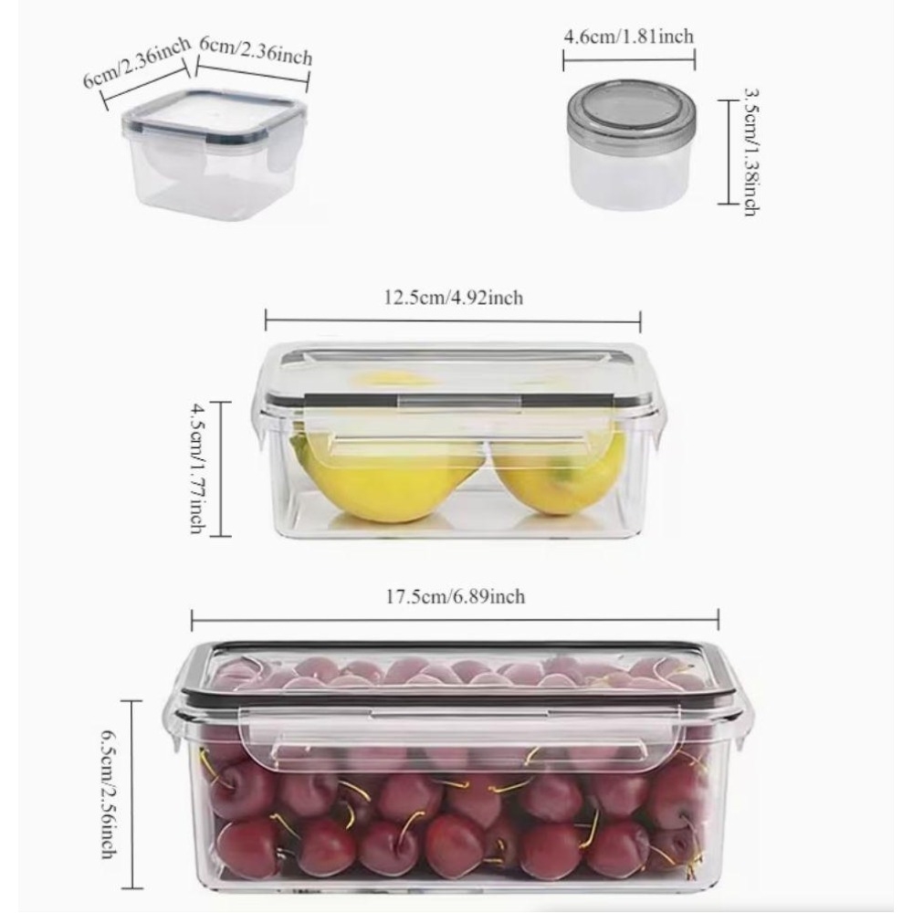 4-Piece Clear Food Storage Con - огляд і ціна Food Storage Ideas