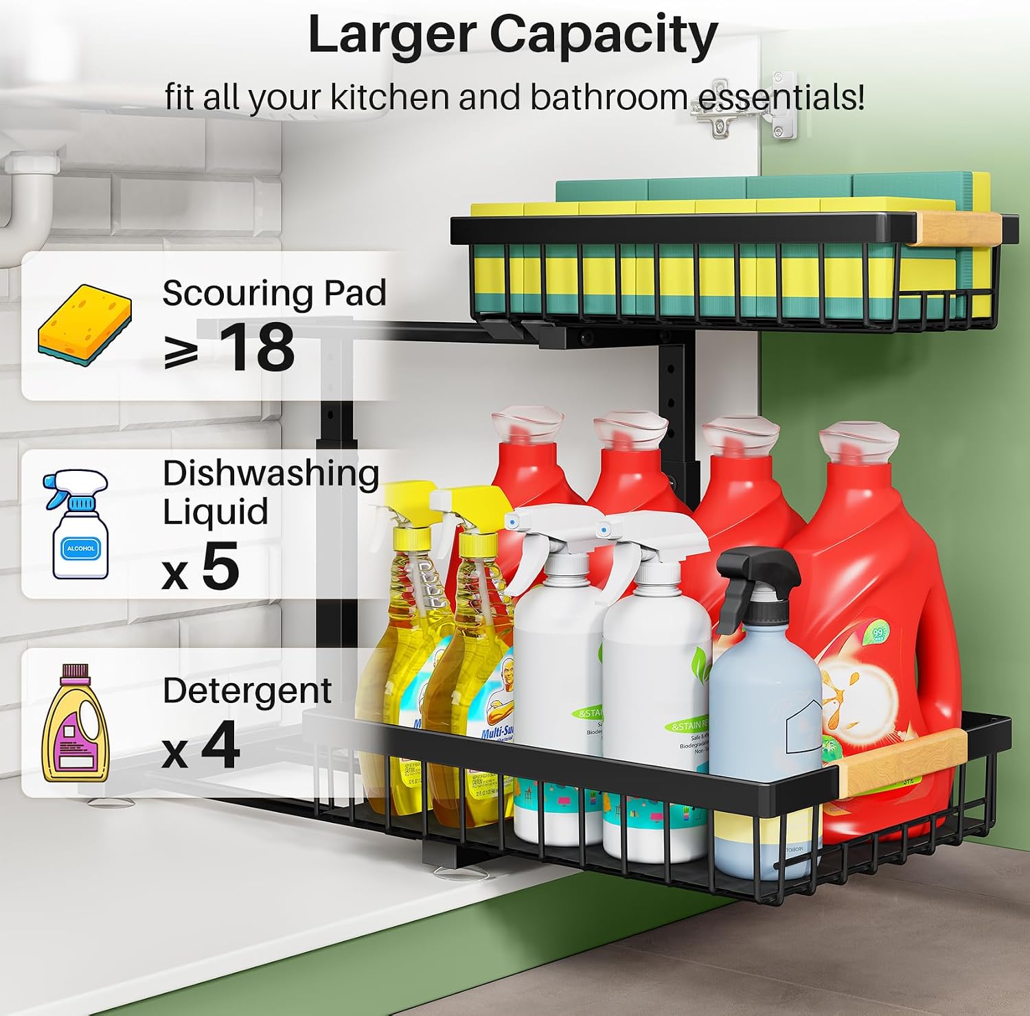 Kitstorack Under Sink Organize - огляд і ціна Food Storage Without Pantry