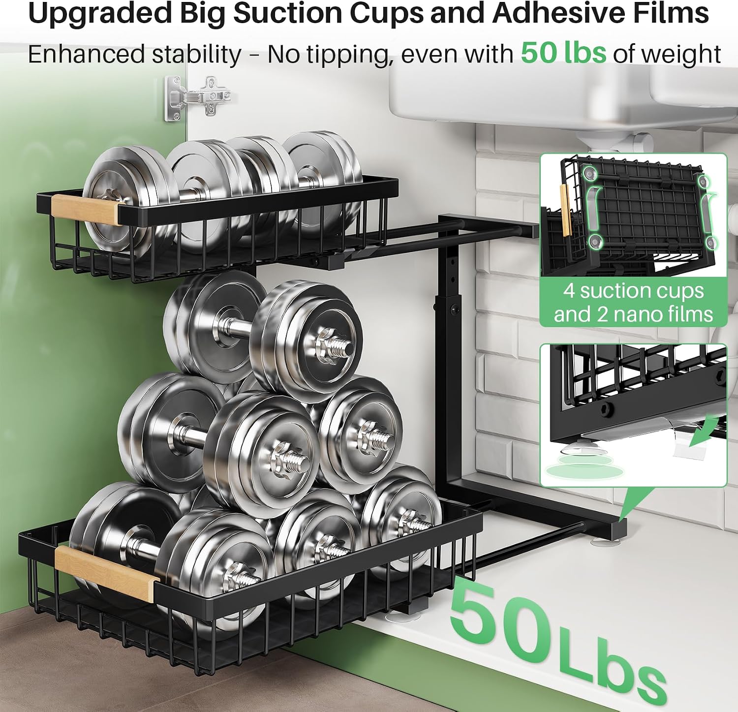 Kitstorack Under Sink Organize - огляд і ціна Food Storage Without Pantry