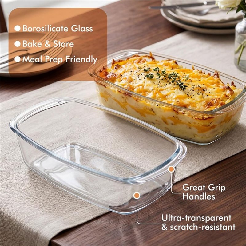 A25F-2-Pack LARGE 7.6 Cups/180 - огляд і ціна Food Storage Glass Containers Large