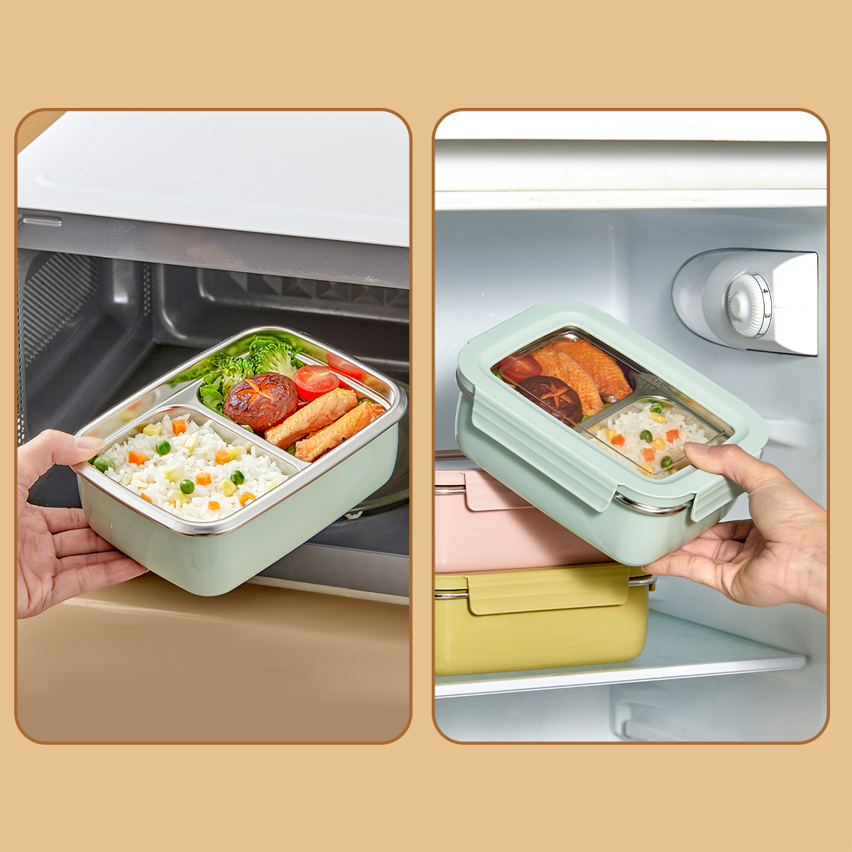 Microwave 304 Stainless Steel  - огляд і ціна Food Storage Hot