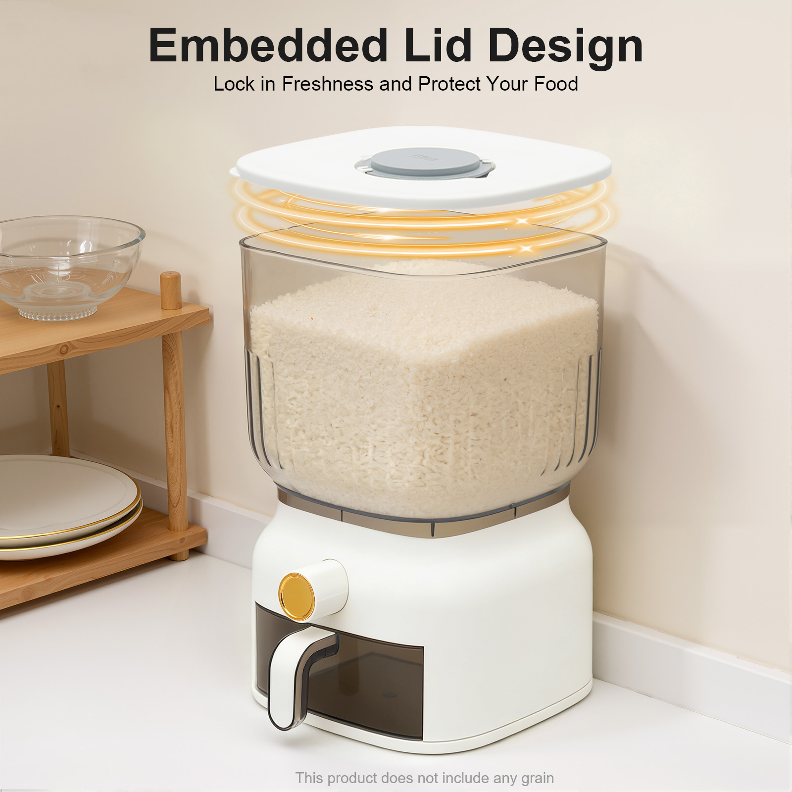 Square Grain Storage Container - огляд і ціна Food Storage Without Pantry