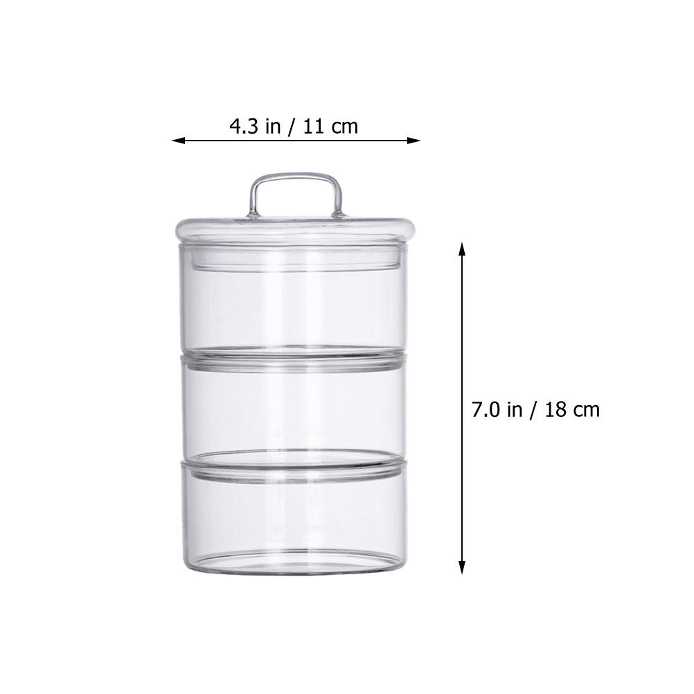 1Set Clear Glass Storage Bowl  - огляд і ціна Food Storage Containers Glass