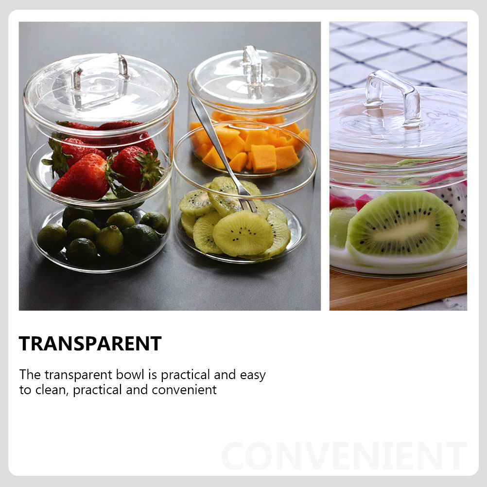1Set Clear Glass Storage Bowl  - огляд і ціна Food Storage Containers Glass