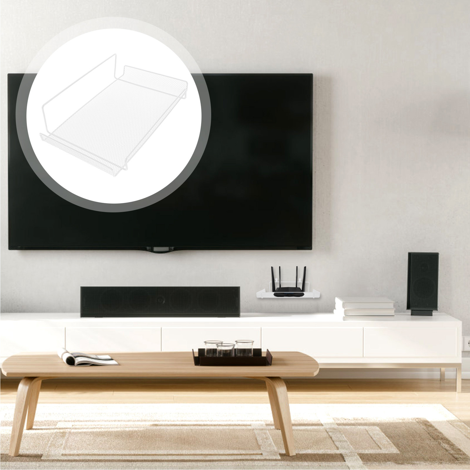 Wall Mount Router Storage Rack - огляд і ціна Food Storage For Room