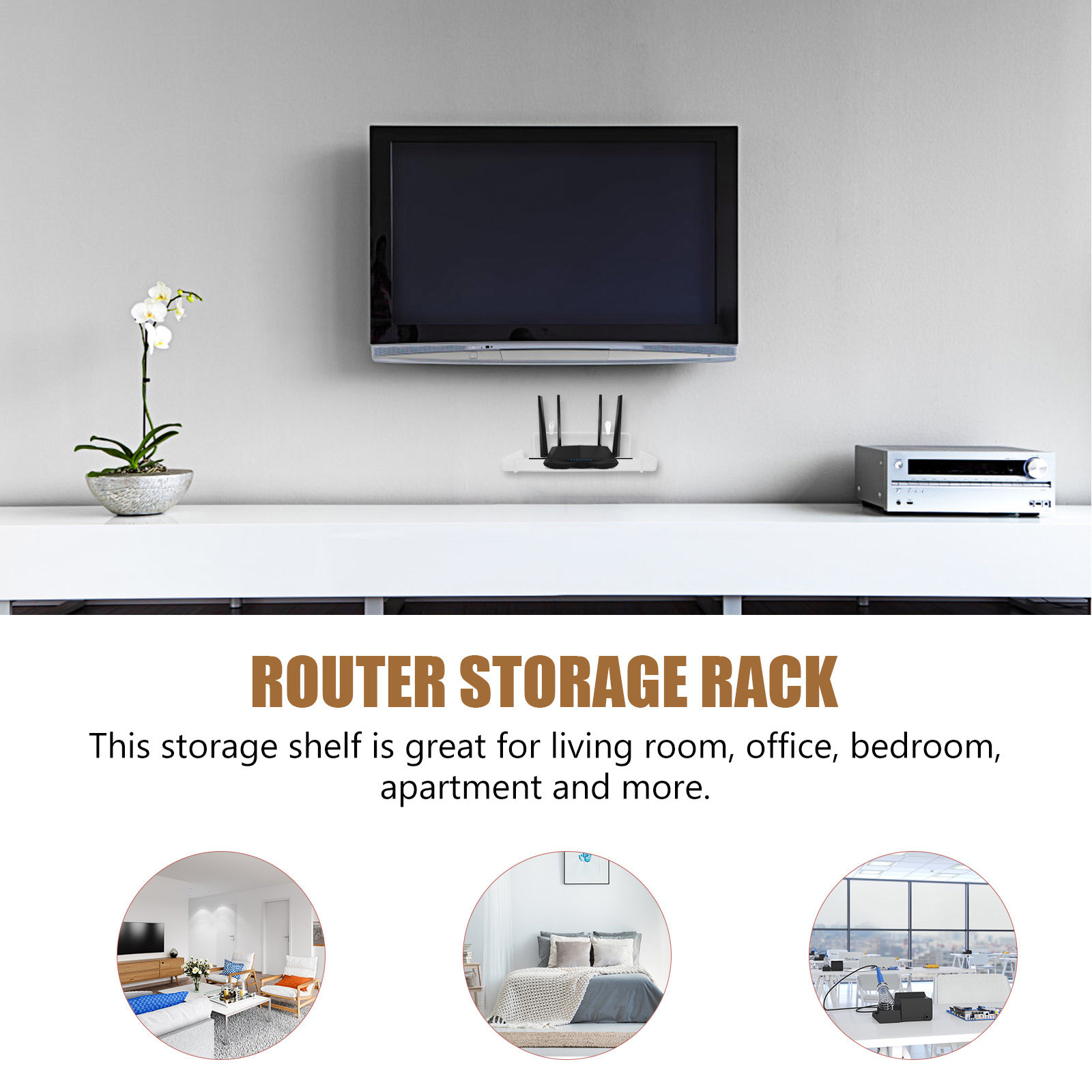 Wall Mount Router Storage Rack - огляд і ціна Food Storage For Room