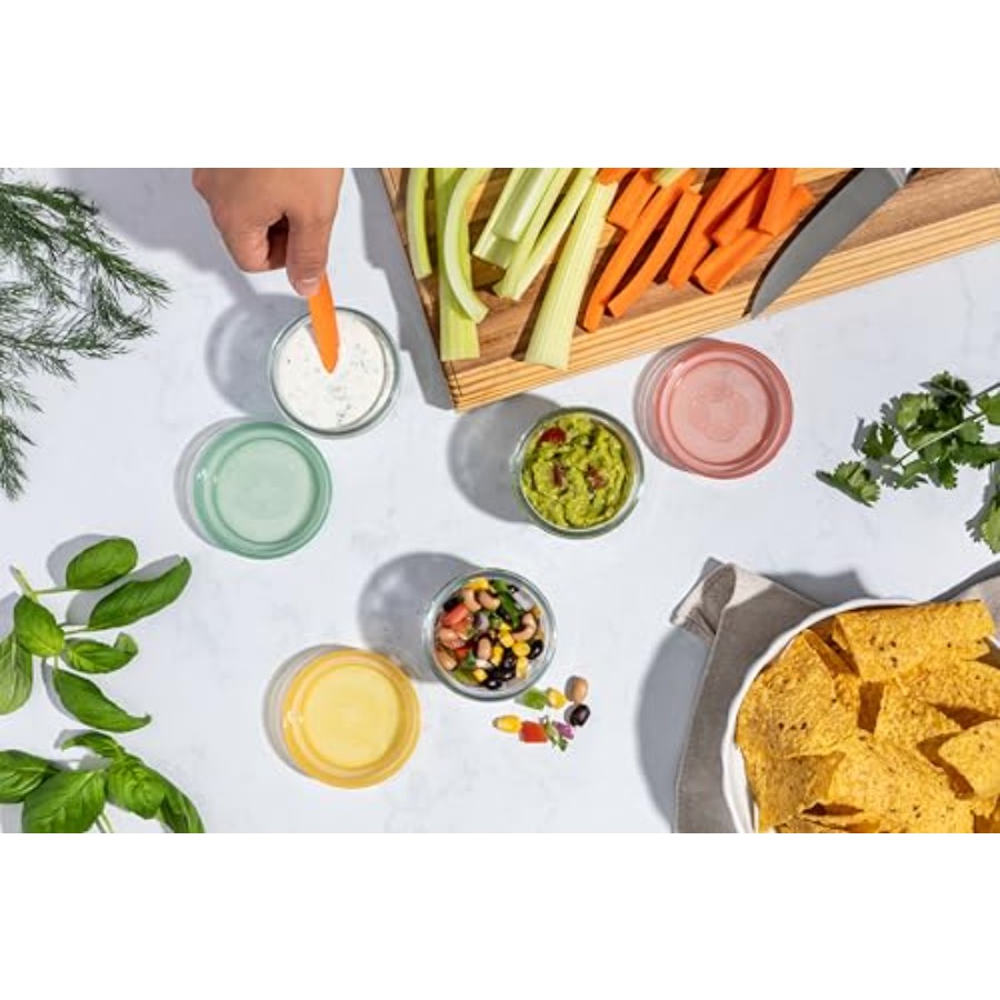 Color Lock Glass Meal Prep Set - огляд і ціна Food Storage Containers Glass