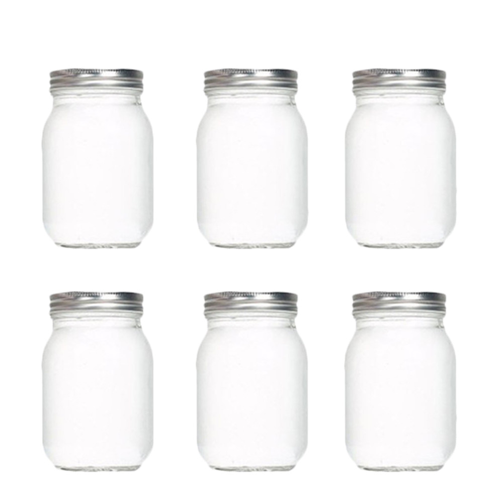 6Pcs Transparent Round Glass J - огляд і ціна Food Storage Glass