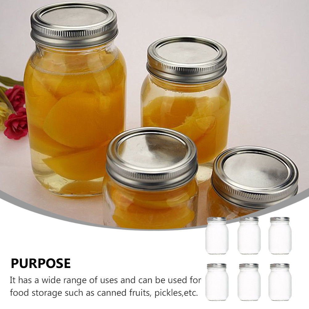 6Pcs Transparent Round Glass J - огляд і ціна Food Storage Glass